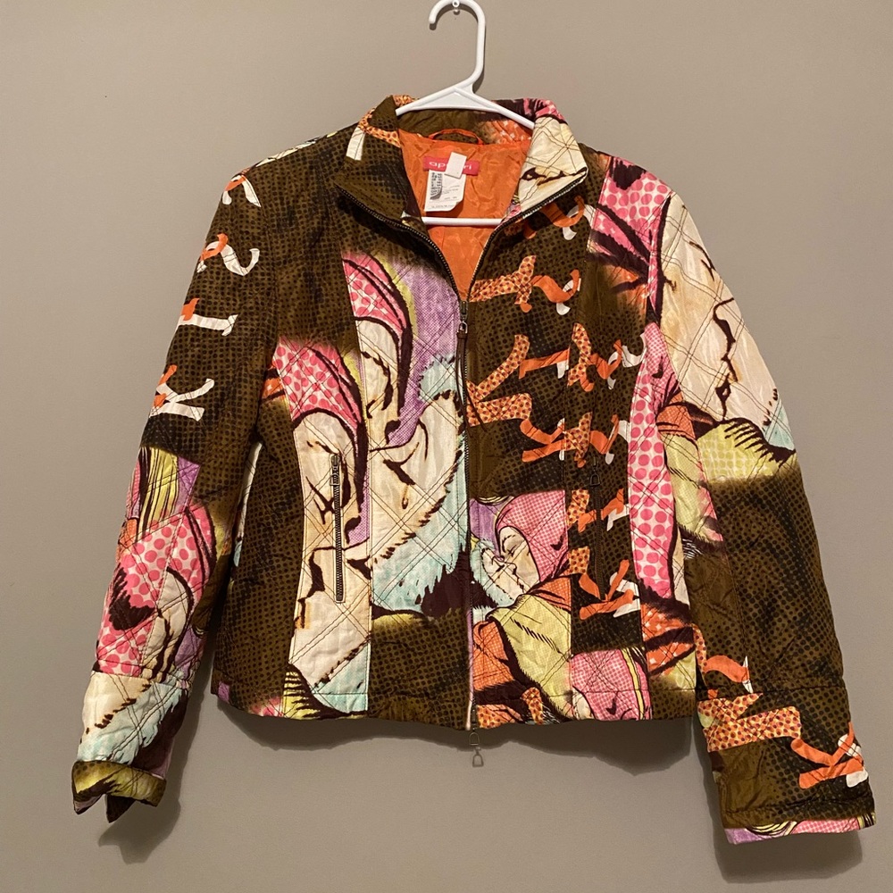 100% Silk Quilted Patchwork Jacket